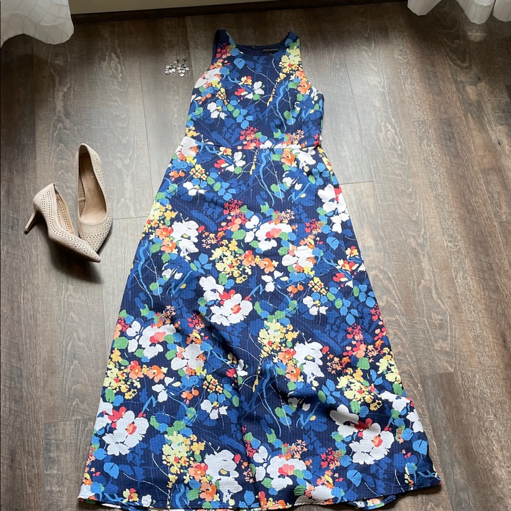 Banana Republic Floral Maxi Dress - Blue Multicolor